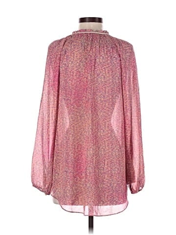 Calypso St. Barth Long Sleeve Silk Top (view 2)