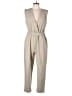 Zara Solid Tan Jumpsuit Size L - photo 1