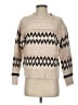 Skies Are Blue Chevron-herringbone Tan Pullover Sweater Size XS - photo 1