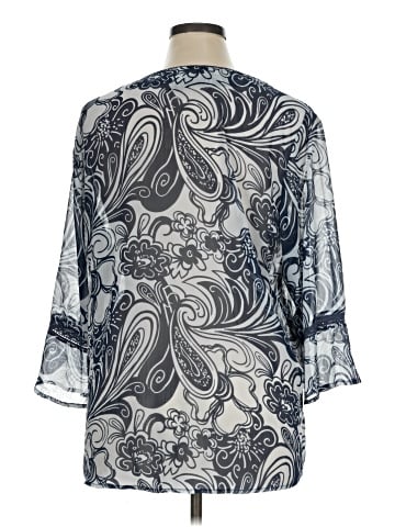 Susan Graver 3/4 Sleeve Blouse (view 2)