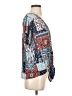 Lavish Blue Short Sleeve Blouse Size S - photo 4