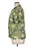 Classic Elements 100% Rayon Floral Green Short Sleeve Blouse Size 18W - photo 5