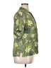Classic Elements 100% Rayon Floral Green Short Sleeve Blouse Size 18W - photo 4