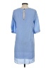Everly 100% Polyester Solid Blue Casual Dress Size S - photo 2