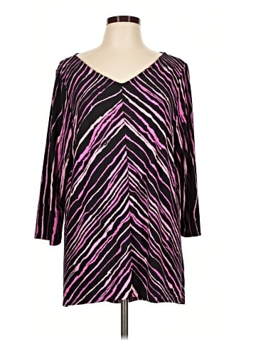 Bob Mackie 3/4 Sleeve T-Shirt (view 1)