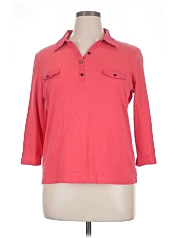 Karen Scott 3/4 Sleeve Button-Down Shirt (view 1)