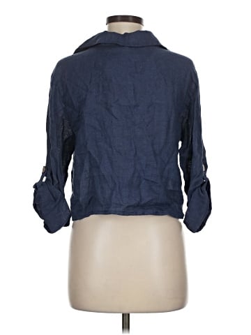 Unbranded 3/4 Sleeve Button-Down Shirt (view 2)