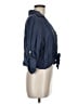 Unbranded Blue 3/4 Sleeve Button-Down Shirt Size M (estimated) - photo 4
