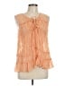 Floreat 100% Rayon Orange Sleeveless Blouse Size 10 - photo 1