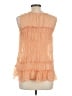 Floreat 100% Rayon Orange Sleeveless Blouse Size 10 - photo 2