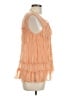 Floreat 100% Rayon Orange Sleeveless Blouse Size 10 - photo 4