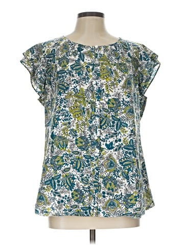 Ann Taylor Factory Short Sleeve Blouse (view 1)
