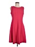 Just... Taylor 100% Polyester Solid Red Casual Dress Size 8 - photo 1