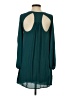 Everly 100% Polyester Solid Teal Casual Dress Size S - photo 2