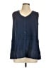 Neiman Marcus Blue Sleeveless Blouse Size L - photo 1