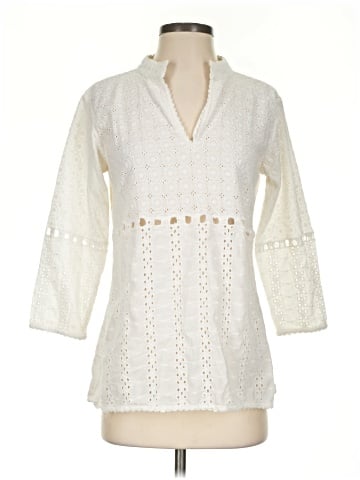 Gretchen Scott Designs 3/4 Sleeve Blouse (view 1)