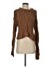 Free People 100% Cotton Brown Pullover Sweater Size S - photo 1