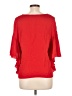 Milly Red 3/4 Sleeve Silk Top Size L - photo 2