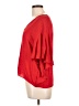 Milly Red 3/4 Sleeve Silk Top Size L - photo 5