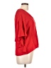 Milly Red 3/4 Sleeve Silk Top Size L - photo 4