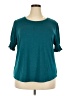 Blooming Jelly Teal Short Sleeve Top Size XXL - photo 1