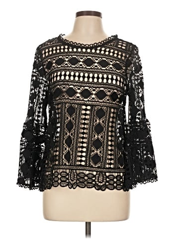 Pookie & Sebastian Long Sleeve Blouse (view 1)