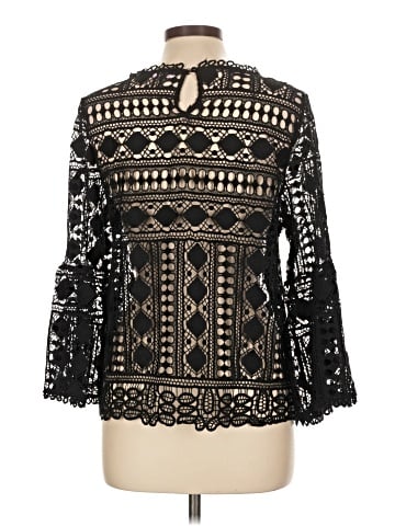 Pookie & Sebastian Long Sleeve Blouse (view 2)