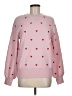Fate Hearts Pink Pullover Sweater Size M - photo 1