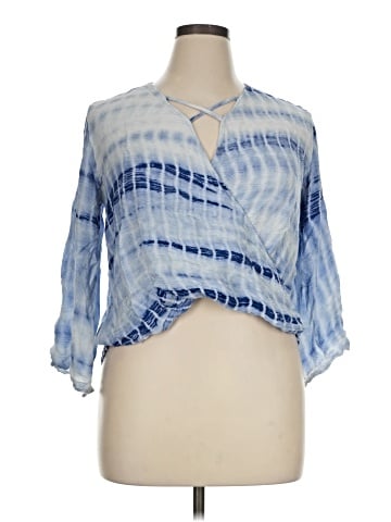 Davi & Dani 3/4 Sleeve Blouse (view 1)