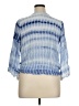 Davi & Dani 100% Rayon Blue 3/4 Sleeve Blouse Size XL - photo 2