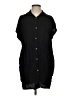Indah 100% Bamboo Black Short Sleeve Blouse Size XS - photo 1