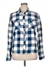 Mudd 100% Cotton Checkered-gingham Blue Long Sleeve Button-Down Shirt Size XL - photo 1