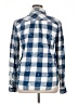 Mudd 100% Cotton Checkered-gingham Blue Long Sleeve Button-Down Shirt Size XL - photo 2