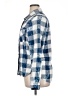 Mudd 100% Cotton Checkered-gingham Blue Long Sleeve Button-Down Shirt Size XL - photo 5