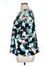 Nine West 100% Polyester Aztec Or Tribal Print Teal Short Sleeve Blouse Size 0X - photo 5