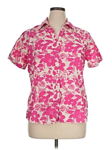 Basic Editions Short Sleeve Blouse (view 1)