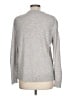 Saks Fifth Avenue Graphic Silver Pullover Sweater Size L - photo 2