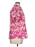 Basic Editions Floral Pink Short Sleeve Blouse Size XL - photo 4