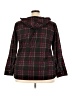 New York Laundry 100% Polyester Plaid Black Cardigan Size 3X - photo 2