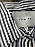 FRAME 100% Cotton Stripes Silver Long Sleeve Blouse Size XS - photo 7