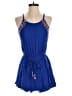As U Wish 100% Rayon Hearts Blue Romper Size S - photo 1