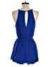 As U Wish 100% Rayon Hearts Blue Romper Size S - photo 2