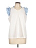 Periwinkle White Sleeveless Blouse Size L - photo 1