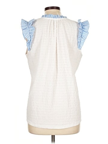 Periwinkle Sleeveless Blouse (view 2)