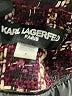 Karl Lagerfeld Paris Tweed Burgundy Blazer Size 4 - photo 6