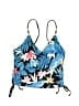 Unbranded Tropical Blue Swimsuit Top Size S - photo 1