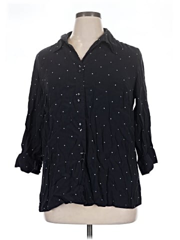 Liz Claiborne 3/4 Sleeve Button-Down Shirt (view 1)