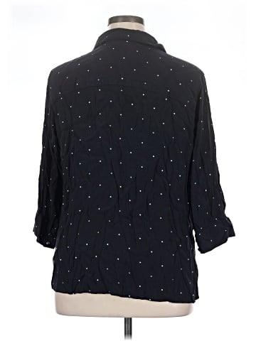 Liz Claiborne 3/4 Sleeve Button-Down Shirt (view 2)