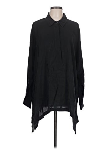 Eileen Fisher Long Sleeve Silk Top (view 1)