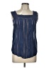 Veronica Beard 100% Silk Blue Sleeveless Silk Top Size 10 - photo 1